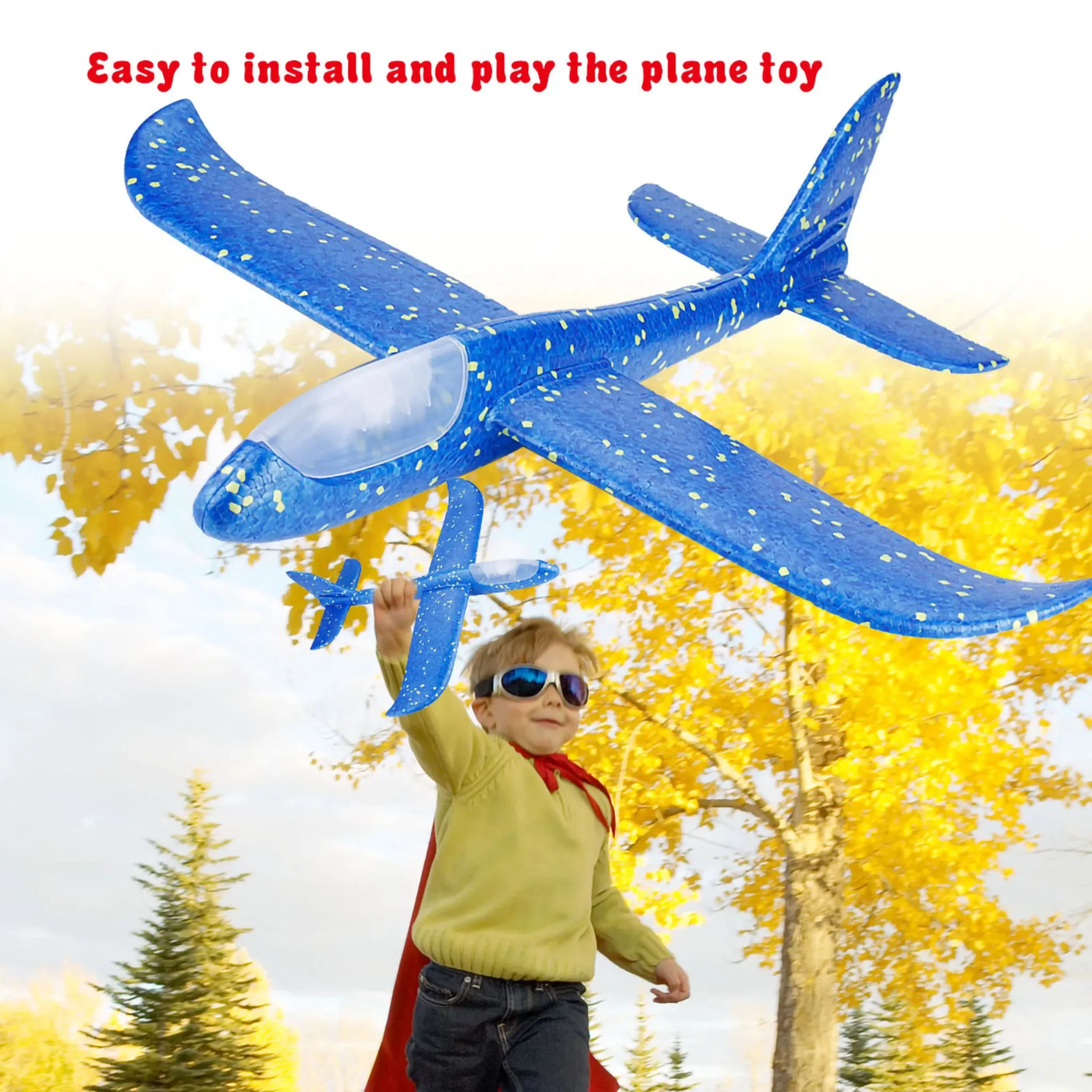Wurf-Flugzeug Spielzeug – Handstart Flugzeug aus EPP